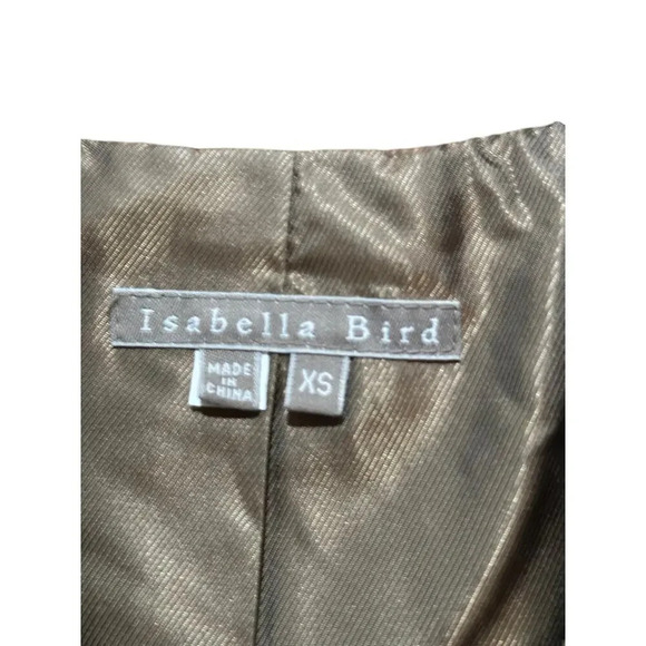 Isabella Bird Brown Genuine suede Leather Button Front Trench Coat Size XS - Picture 2 of 10
